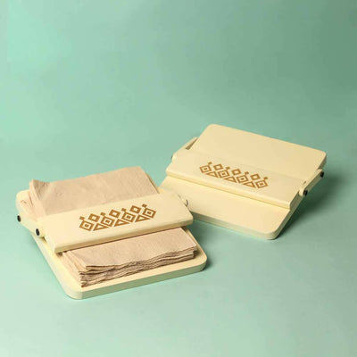 Ivory White Tissue Tray