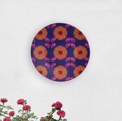 Purple Paradise Decorative Wall Plate - Wall Decor - 1