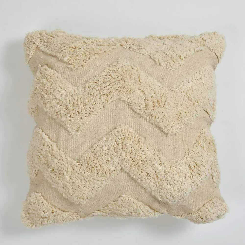 Cotton Tufted Zig Zag Cushion Cover - Decor & Living - 3