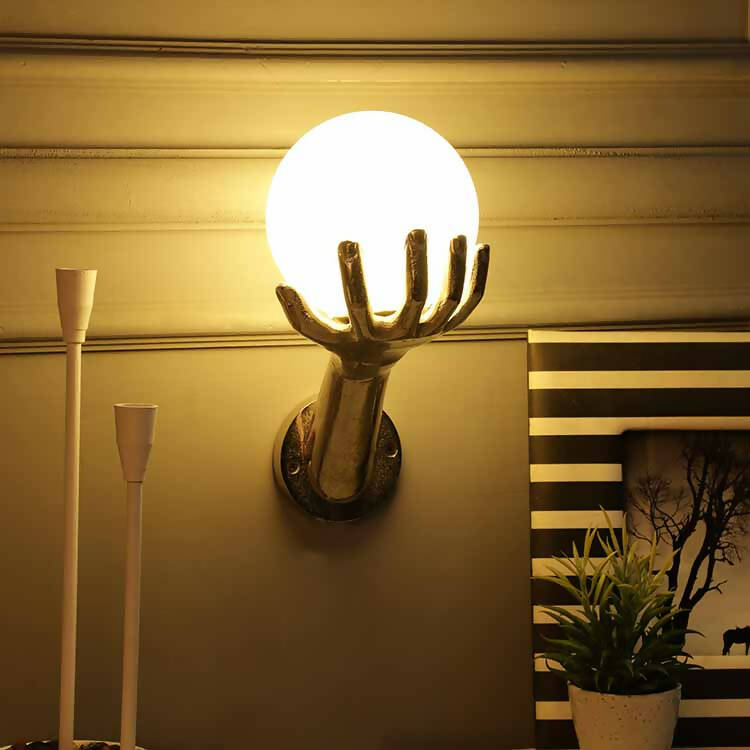 Hand Wall Light in Silver- 73-238-28-1