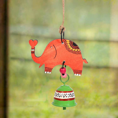 Elephant Wind Chimes with Metal Bell for Outdoor Hanging - Accessories - 1