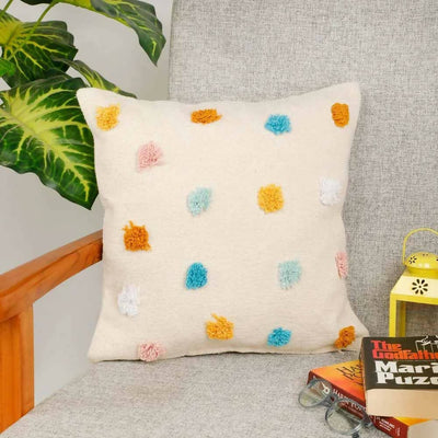Tufted Cushion Cover Small Colorful Dots - Decor & Living - 1
