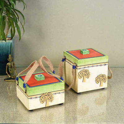 The Tree of Life Handcrafted Utility Storage Boxes - Storage & Utilities - 1