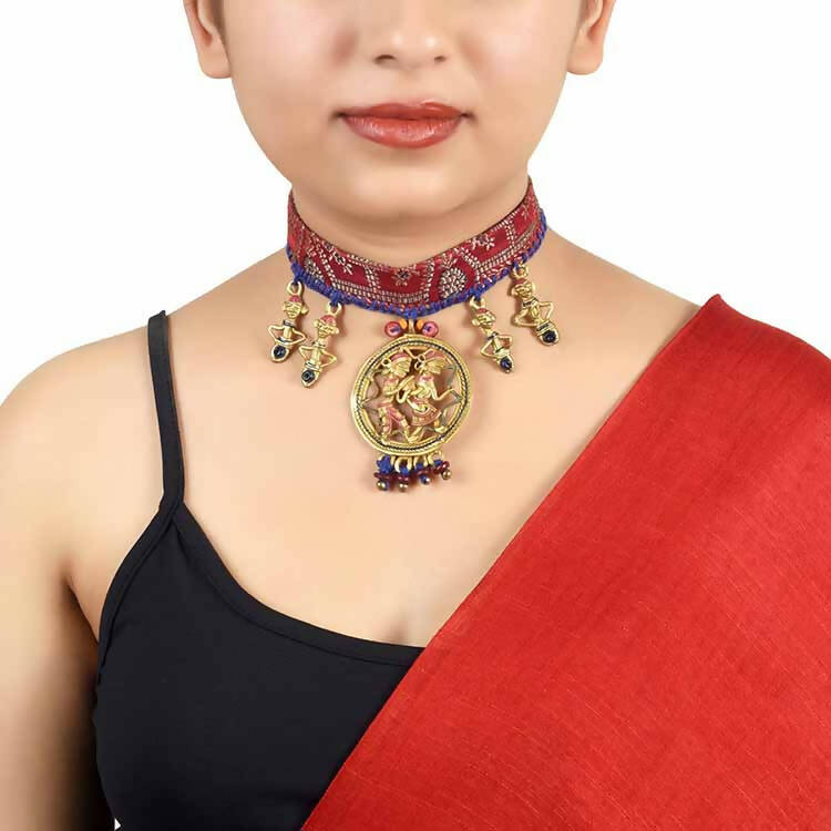 The Sanguine Queen Handcrafted Tribal Choker Necklace - Fashion & Lifestyle - 3