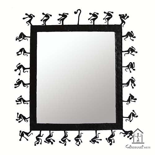 Wrought Iron Square Mirror Frame - Decor & Living - 2