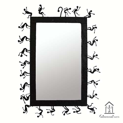 Wrought Iron Rectangle Mirror Frame - Decor & Living - 2