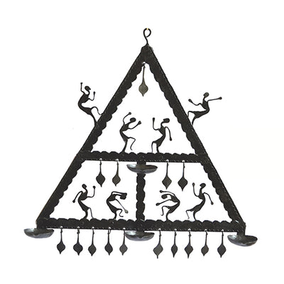 Wrought Iron Triangle Wall Hanging - Decor & Living - 3