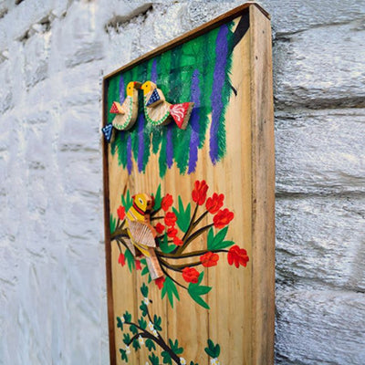 Wooden Hand Painted Wall Decor - Wall Decor - 5