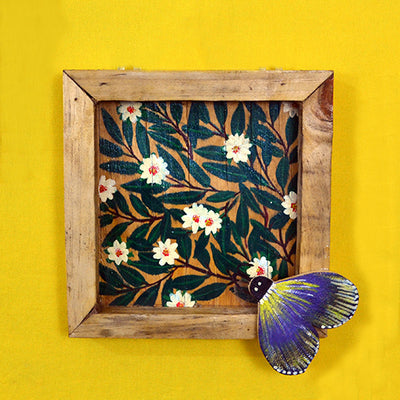 Wooden Set of 6 Hand Painted Butterfly Wall Decor - Wall Decor - 3