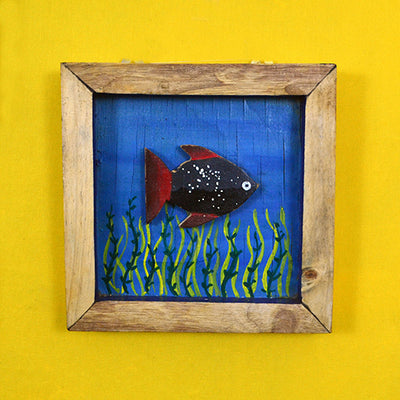 Wooden Set of 7 Hand Painted Fish Wall Decor - Wall Decor - 3