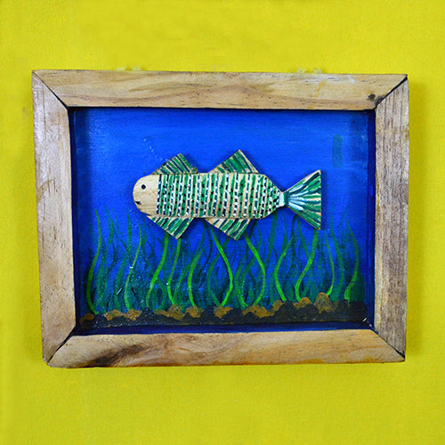 Wooden Set of 7 Hand Painted Fish Wall Decor - Wall Decor - 4