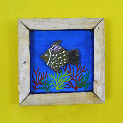 Wooden Set of 7 Hand Painted Fish Wall Decor - Wall Decor - 9