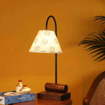 Yin & Yang II Table Lamp with Tapered Drum Shade-Height - 21'' - Decor & Living - 1
