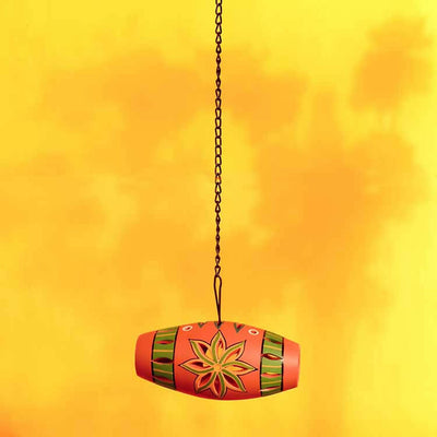 Terracotta Multicolor Handcrafted Hanging Tea Light - Decor & Living - 1
