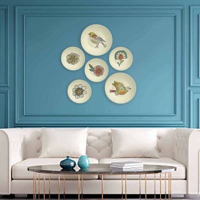 Vintage American Bird & Flowers of Summer Decorative Wall Plates - Wall Decor - 1