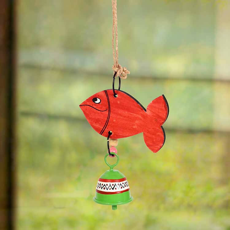 Handpainted Red Fish Wind Chimes for Home Decorative - Accessories - 1