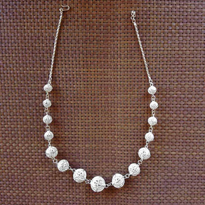 Spheres of Joy - Necklace with silver filigree balls SJ-968 - Fashion & Lifestyle - 1