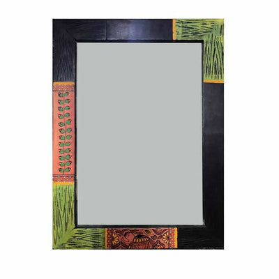 Mirror Handcrafted with Madhubani Art (12x16") - Decor & Living - 1