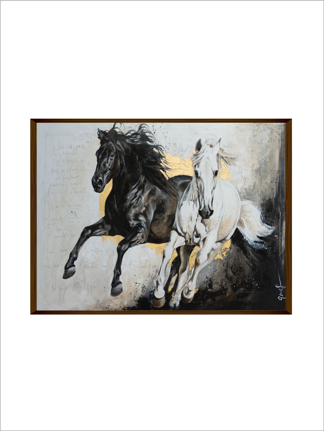 Black and White Horse Art - Wall Decor - 2