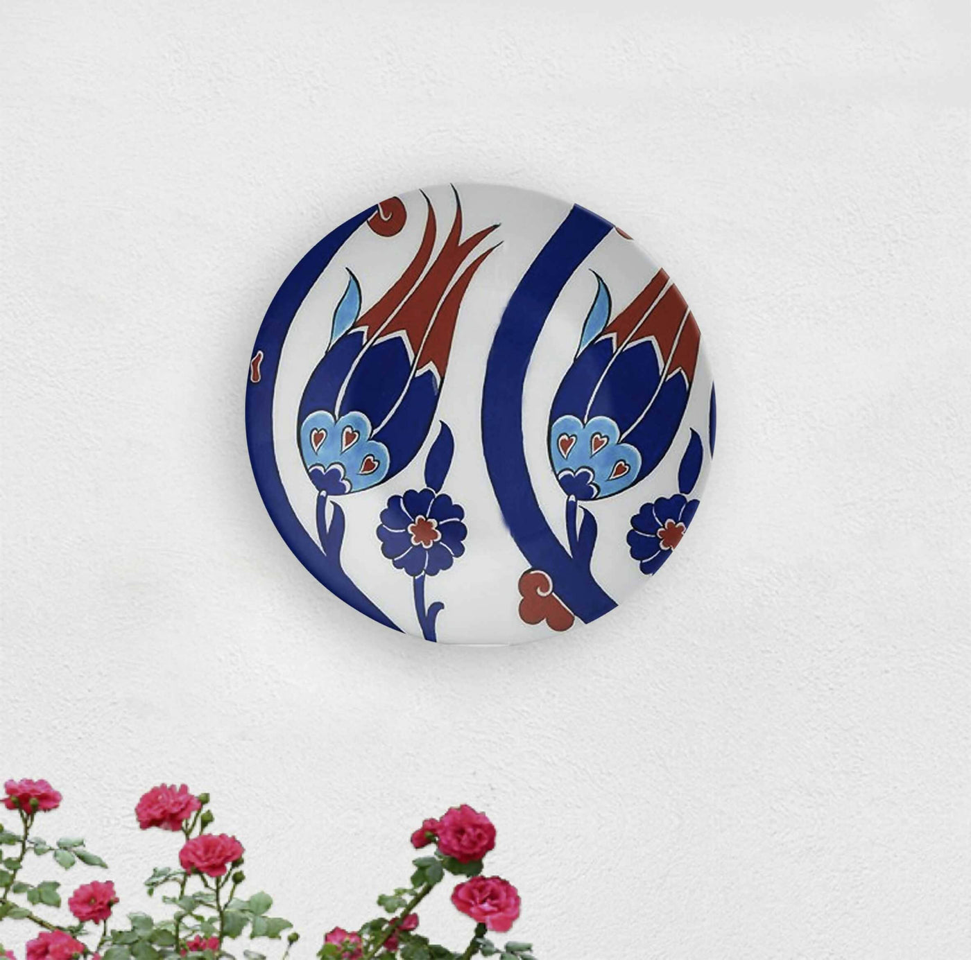 Turkish Rise of Flower Decorative Wall Plate - Wall Decor - 1