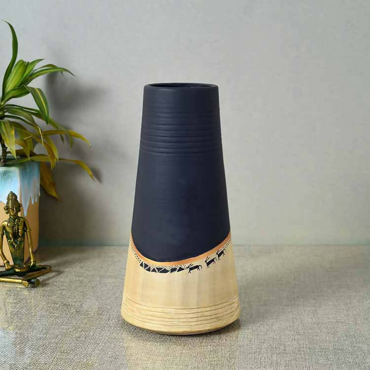 Midnight's Secret Pyramid Vase - Decor & Living - 1