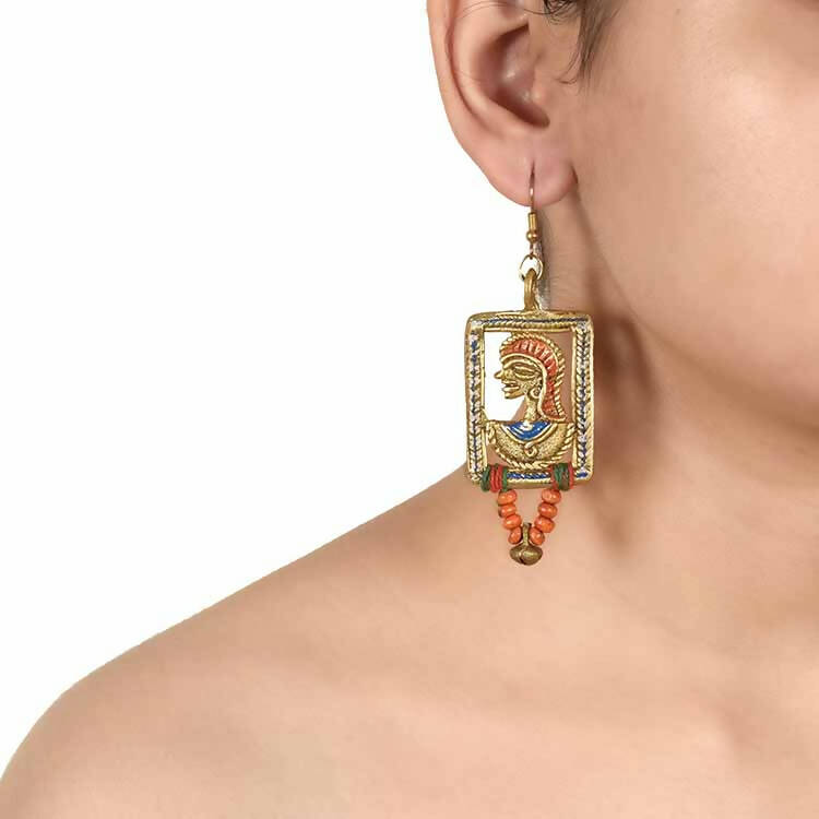 The Empress in Window Handcrafted Tribal Dhokra Earrings - Fashion & Lifestyle - 2