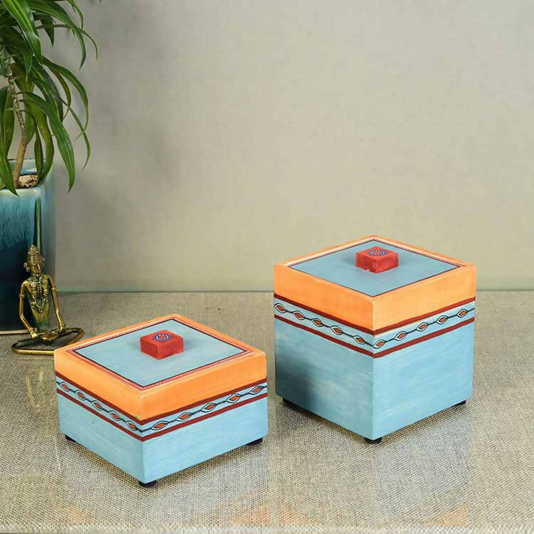Boxed in Blue Handcrafted Utility Storage Boxes - Storage & Utilities - 1