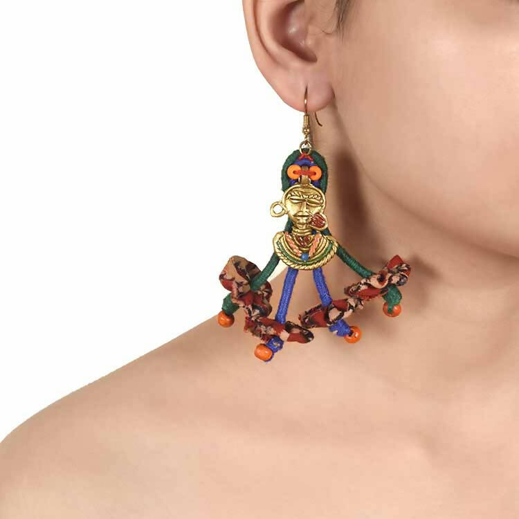 The Charm of Empress Handcrafted Tribal Dhokra Earrings - Fashion & Lifestyle - 2