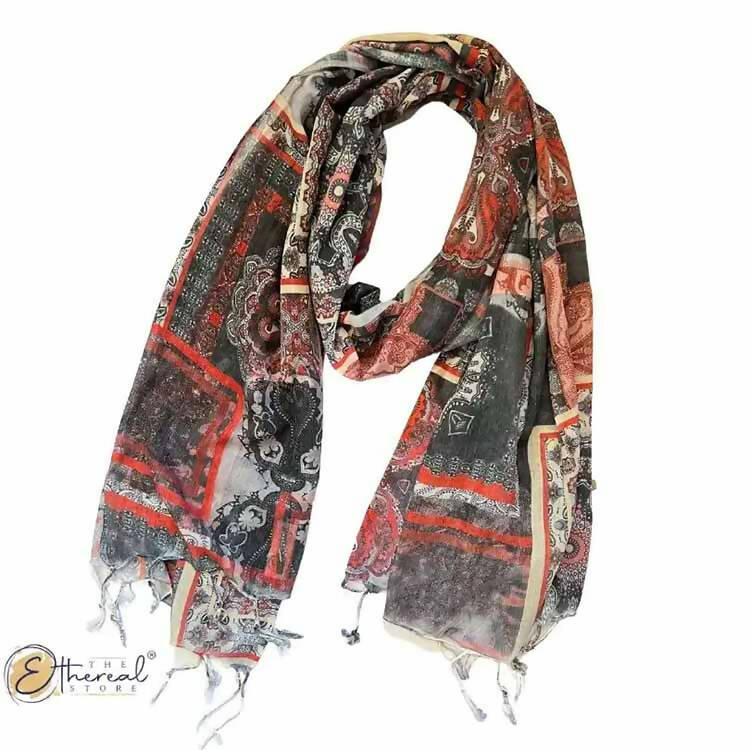 Floral Vintage Printed Stole - Lifestyle Accessories - 1