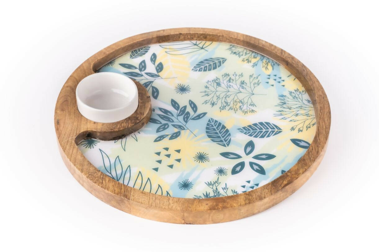 Chip and Dip Tropical Green Round  - Dining & Kitchen - 1