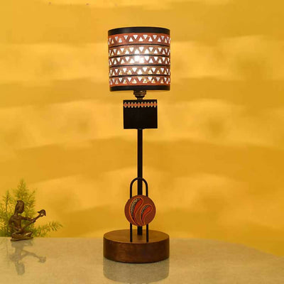 Orange Torch Pillar Lamp - Decor & Living - 1