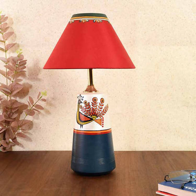Dancing Peacock Pyramid Table Lamp - Decor & Living - 1