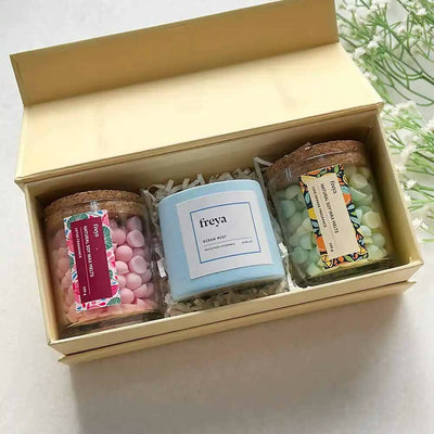 Trio Gift Set | 2 Wax Melts, 1 Soy Candle - Home Decor - 4