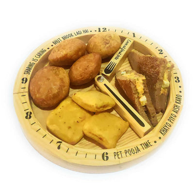 Ek Do Dhai Clock Platter - Dining & Kitchen - 1