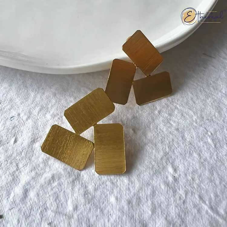 Gold Biscuit Studs - Lifestyle Accessories - 1
