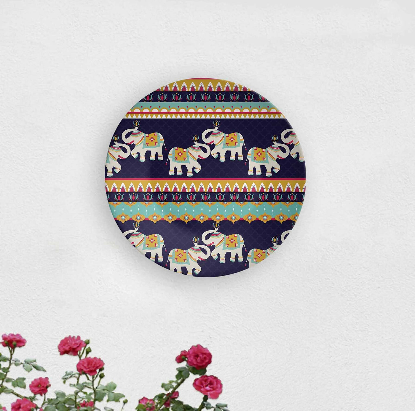 Purple Elephant Boom Decorative Wall Plate - Wall Decor - 1