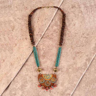Butterflies in Backyard' Handcrafted Tribal Dhokra Necklace - Fashion & Lifestyle - 1