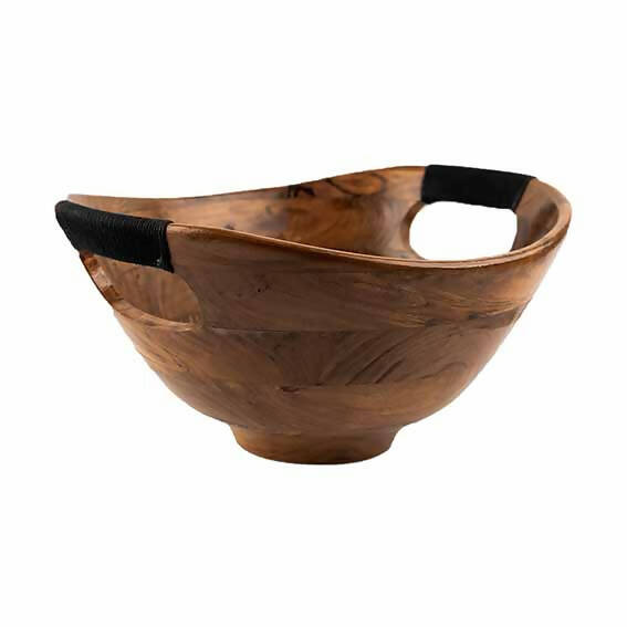 Serving Bowl Wooden Boat with Rope L - Dining & Kitchen - 2