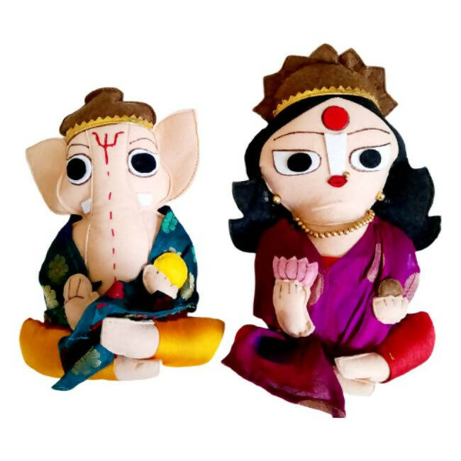 Ganesha & Laxmi Figurine - Decor & Living - 1