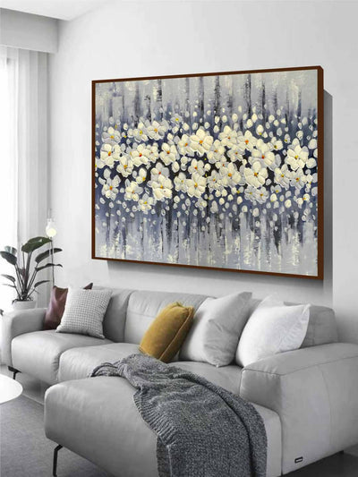White Acrylic Flowers - Wall Decor - 1