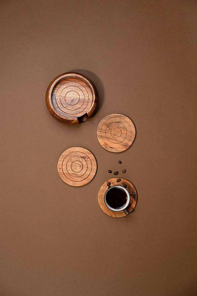 Coasters Wooden Concentric - Dining & Kitchen - 1