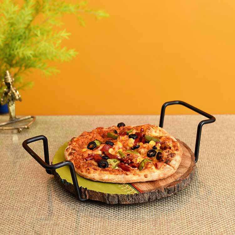 Pizza Server with Metal Handles (12x9x3") - Dining & Kitchen - 1