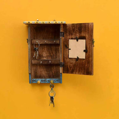 Hooting Owl Key Hanger with Storage Box - Wall Decor - 1