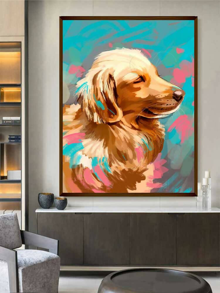 Dog Abstract Art - Wall Decor - 1