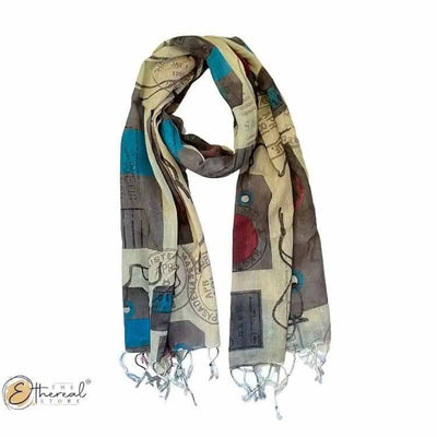 World Traveller Printed Stole - Lifestyle Accessories - 1