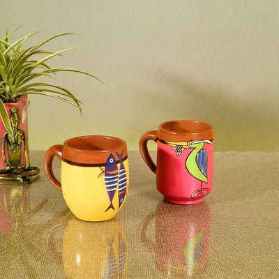 Something's Fishy Terracotta Mug - Set of 2 - Dining & Kitchen - 1