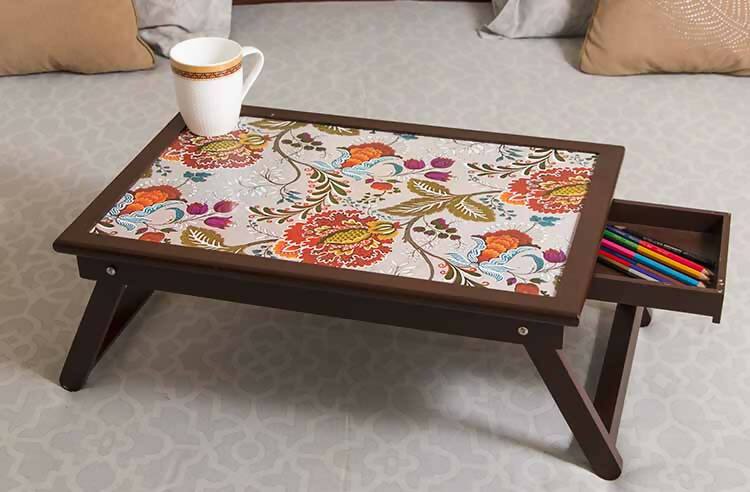 Rectangular Table with Sweet Floral Spanish Print - Storage & Utilities - 1
