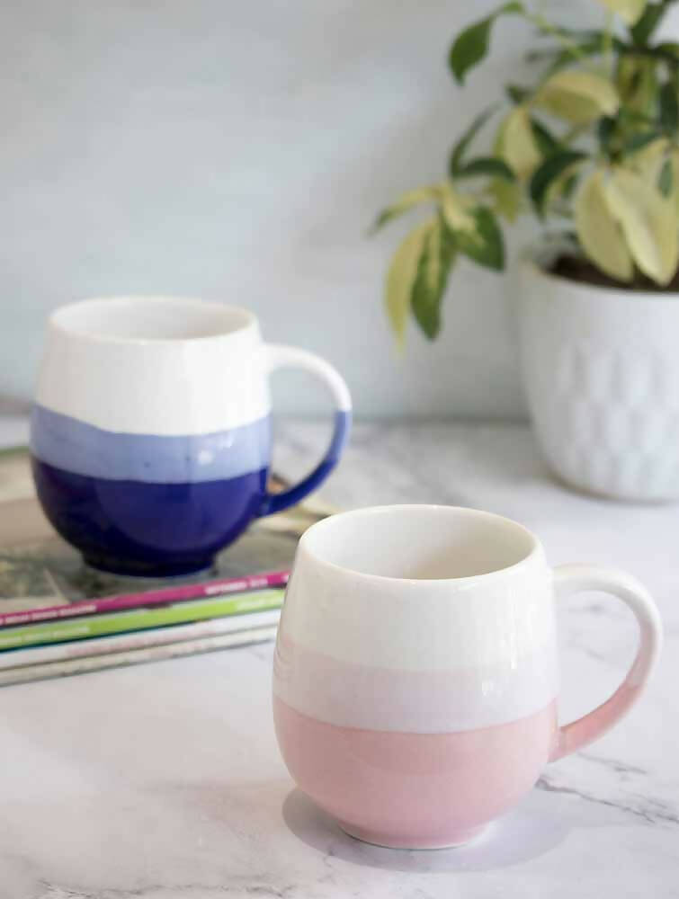 Blue & Pink Ombré Mugs (Set of 2) - Dining & Kitchen - 1