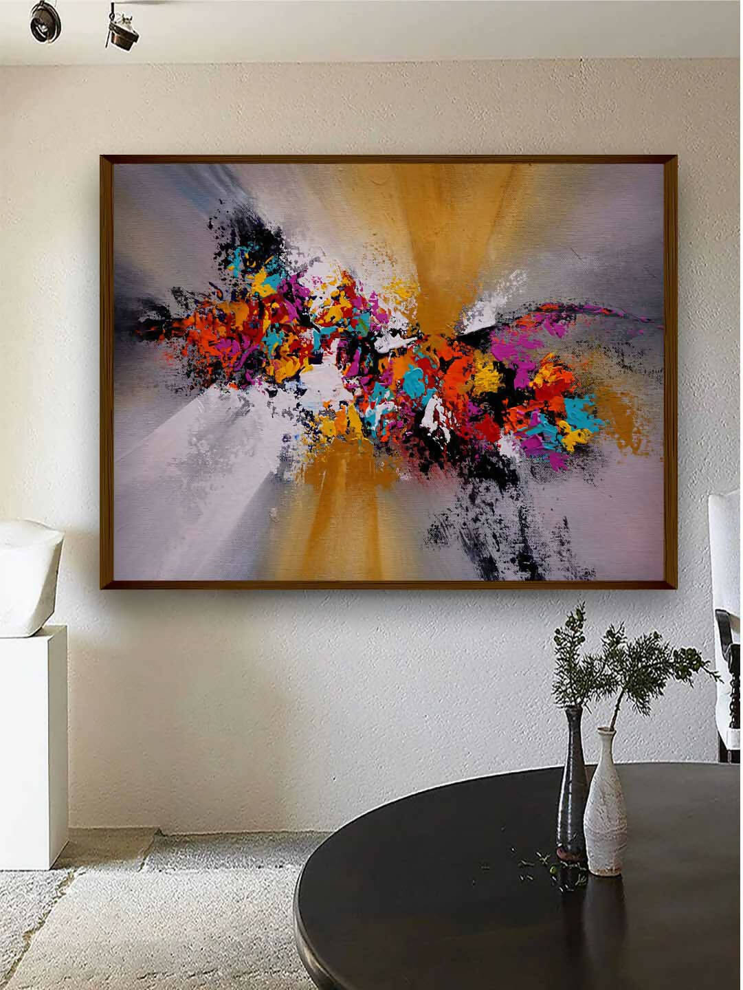 Splatter Multicolor Abstract Art - Wall Decor - 1