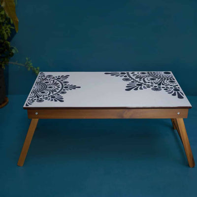 Folding Bed Table - Dot Mandala